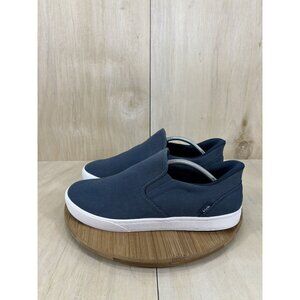 Kizik Venice Blue Canvas Slip On Casual Shoes Mens Size 12 WIDE